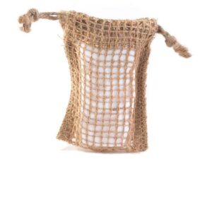 JUTE - NETZ - SÄCKCKLEIN  «LENO» 12 x 8 cm